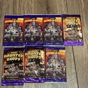 Panini Score-A-Treat and Haunted Hoops Card Set - Purple and Orange